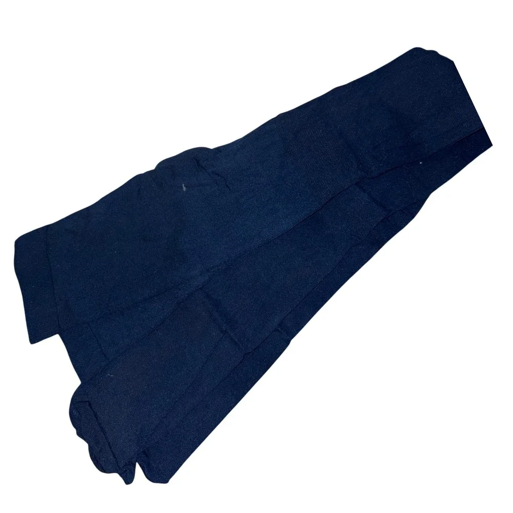 Jacobson's | Navy Blue Opaque Control‎ Top Sandal Toe Pantyhose Tights | Size B